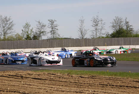 David Falch i front for Spider Cup feltet.